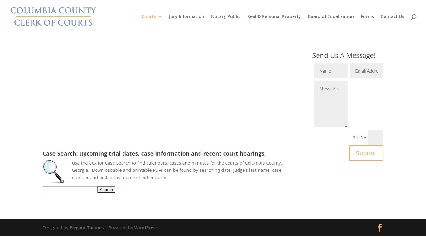 Case Search, upcoming trial dates | Columbia County Clerk ...